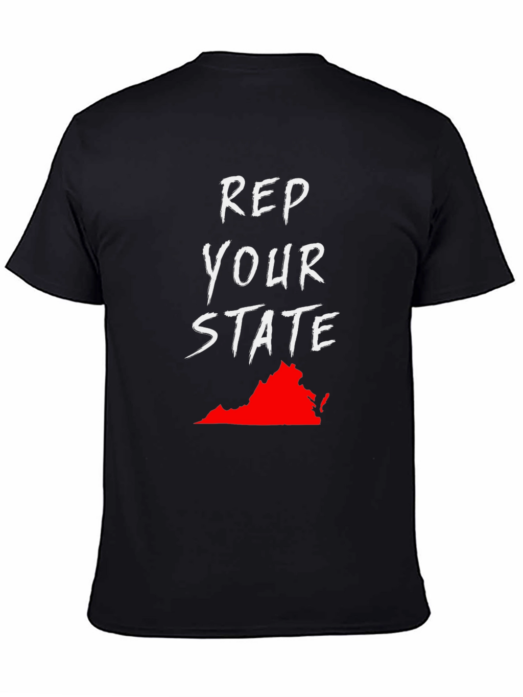 Rep Your State Black Graphic T-Shirt