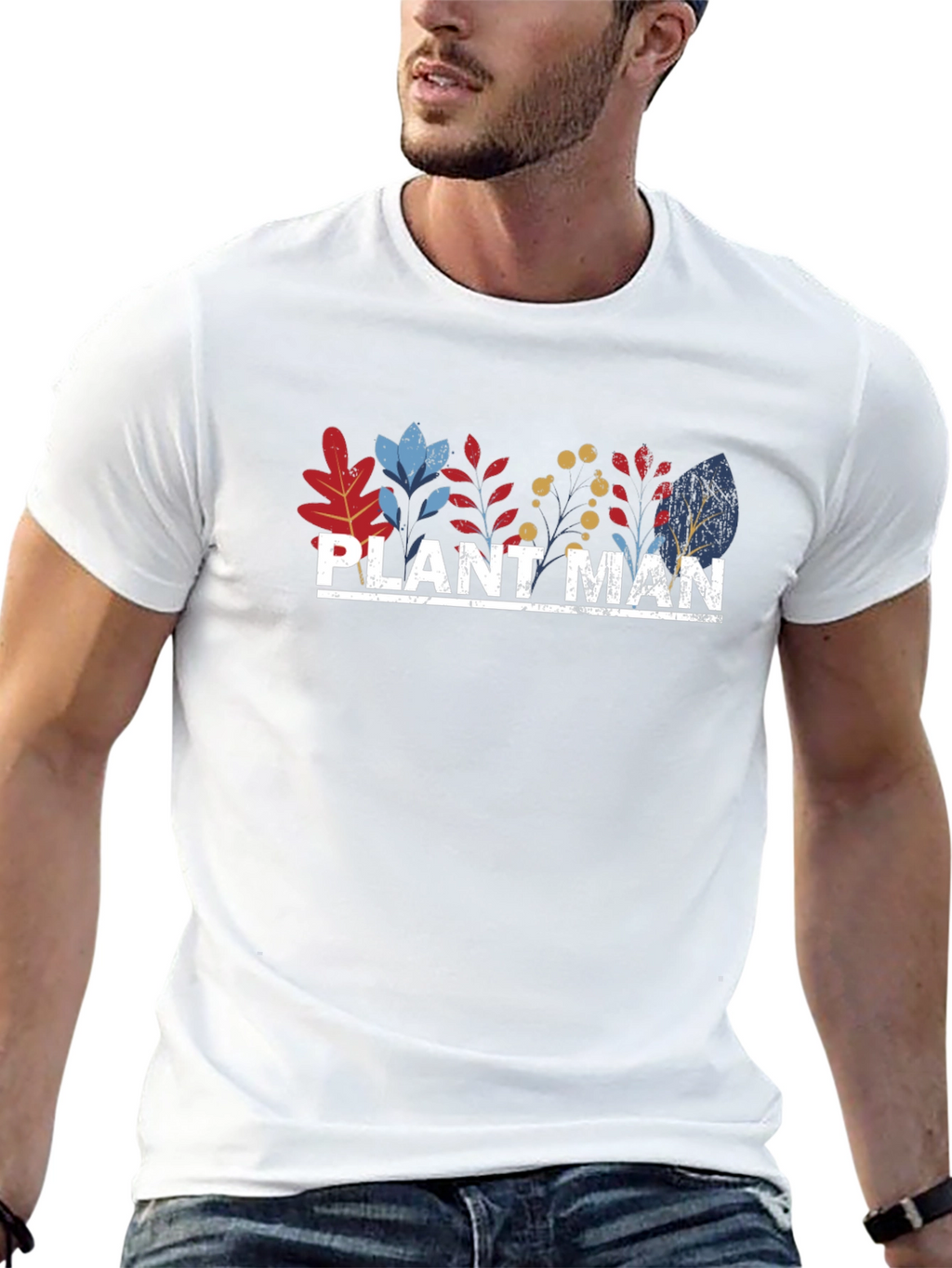 Plant Man Graphic T-Shirt Nature Lover Tee