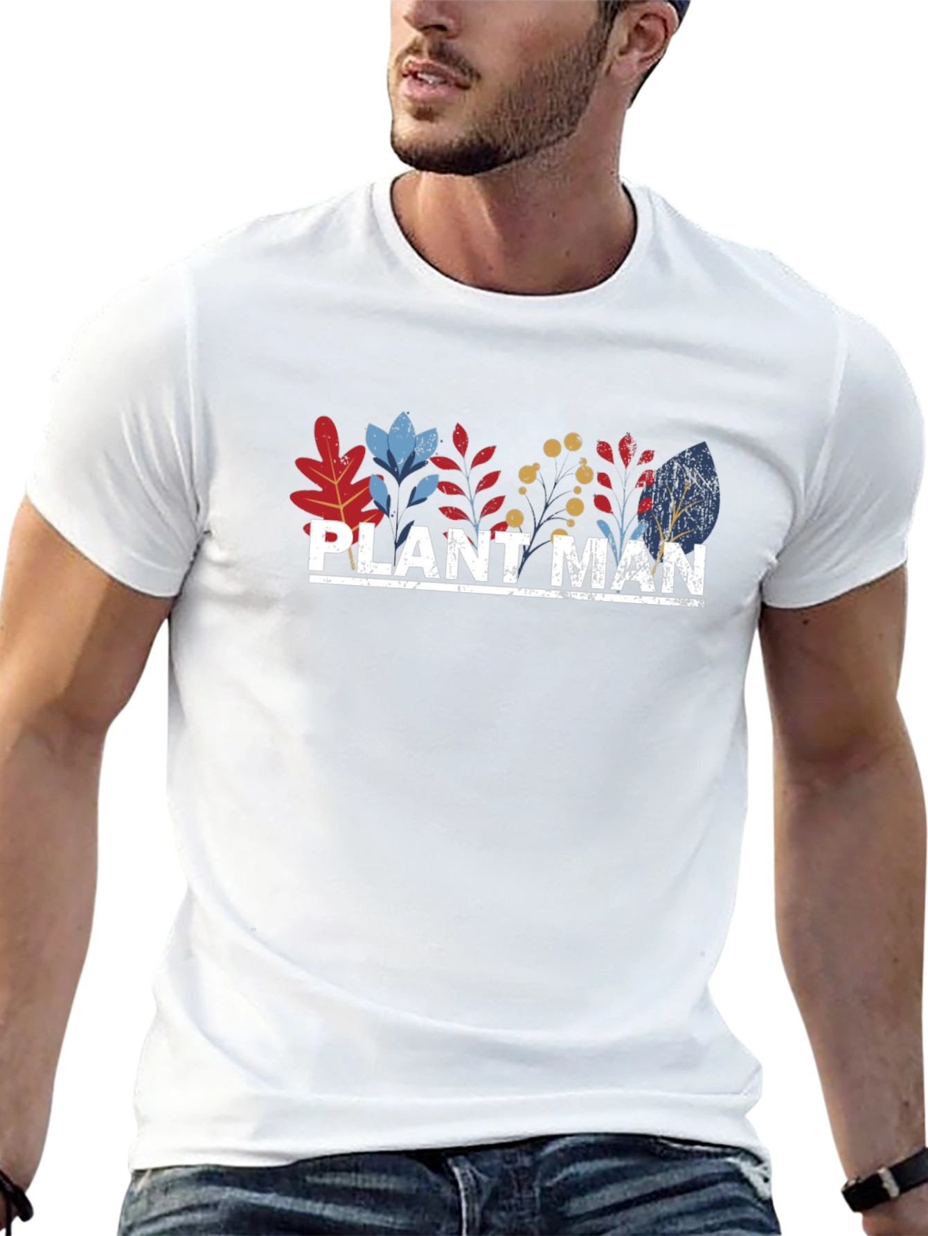 Plant Man Graphic T-Shirt Nature Lover Tee