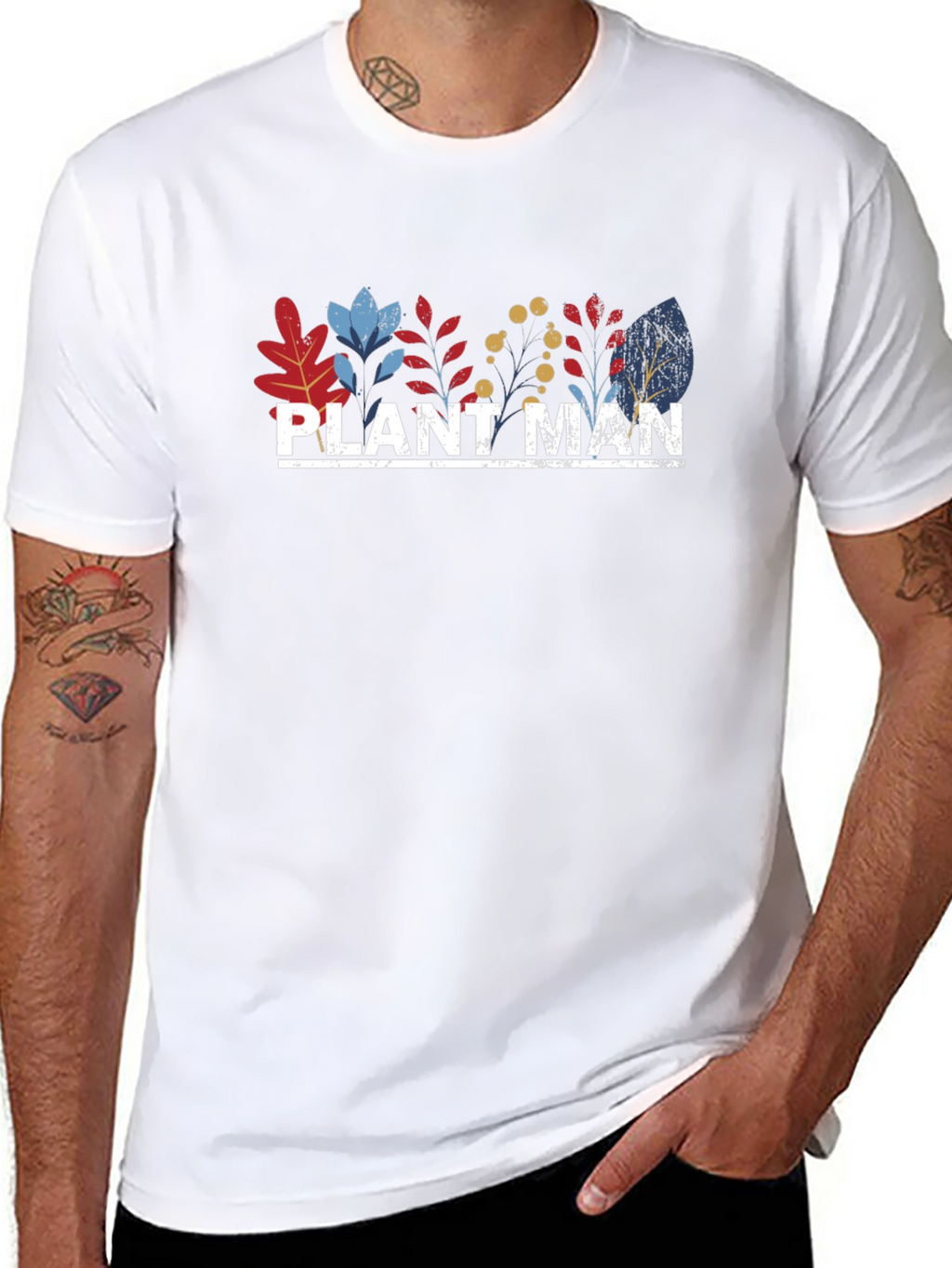 Plant Man Graphic T-Shirt Nature Lover Tee
