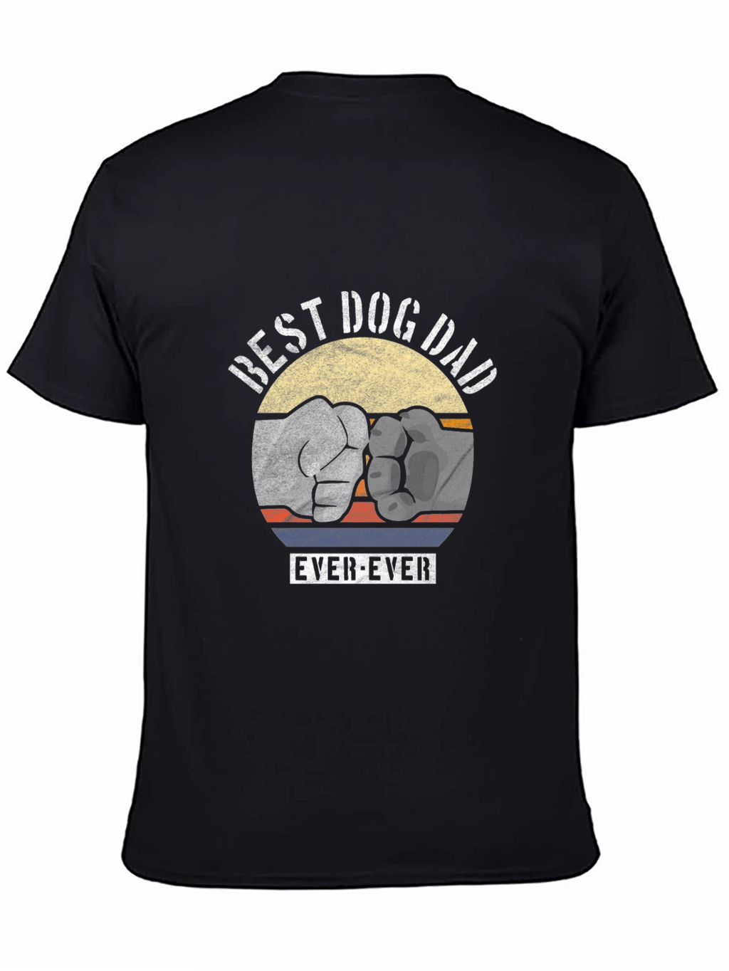 Best Dog Dad Ever Fist Bump Graphic Tee