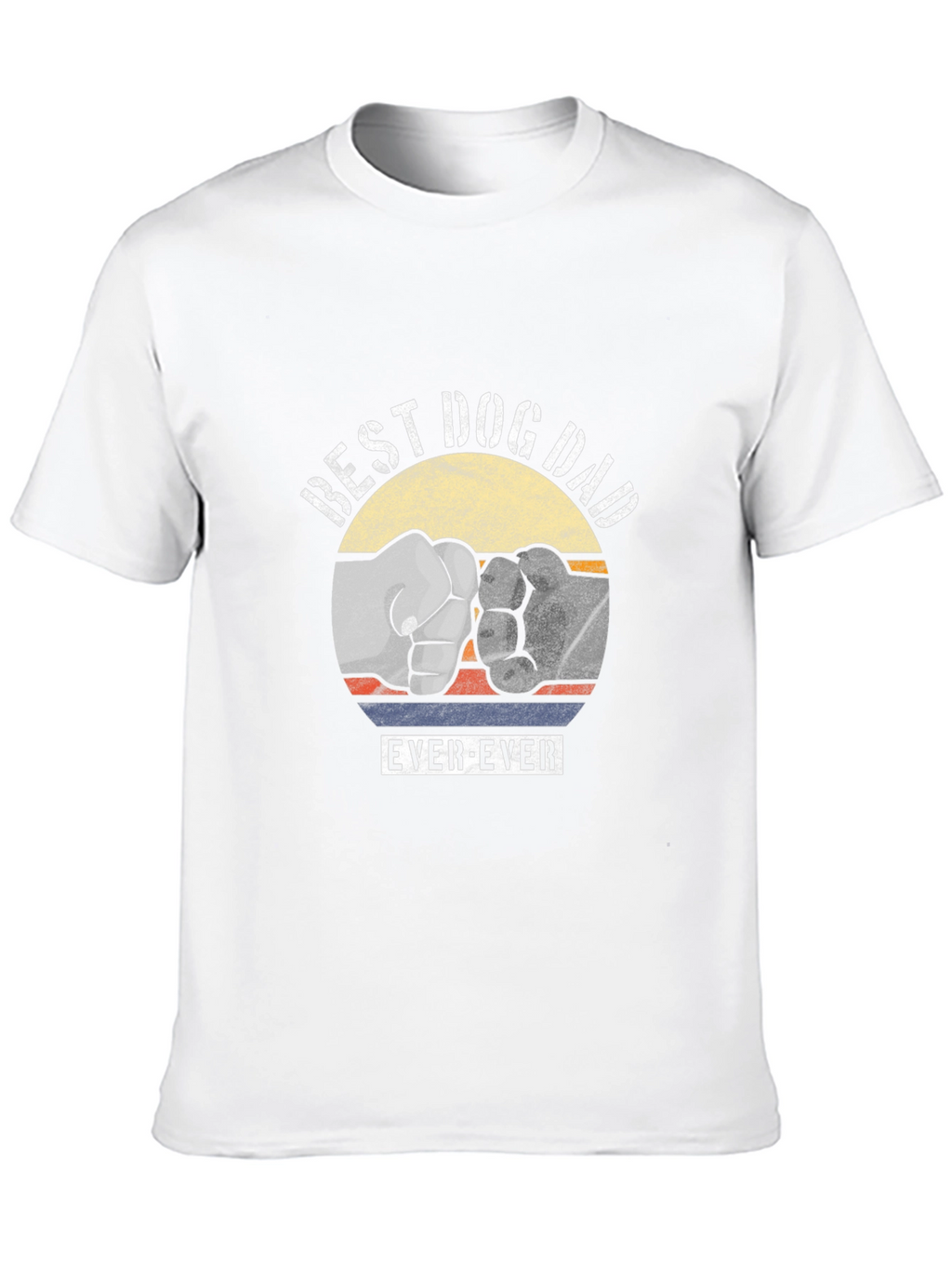 Best Dog Dad Ever Fist Bump Graphic Tee