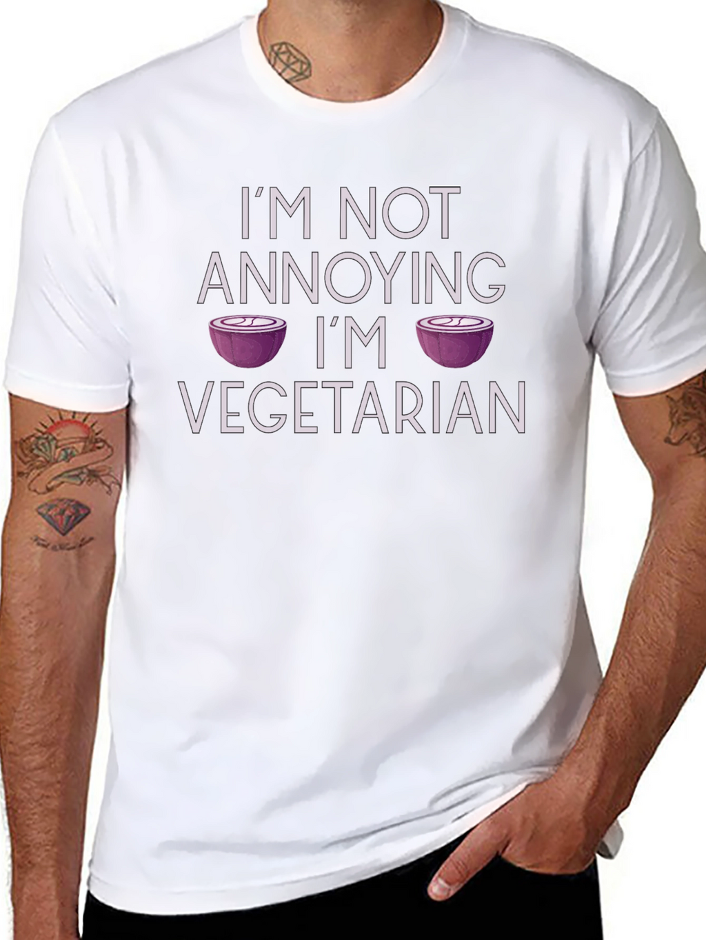 Vegetarian Humor T-Shirt - Funny Foodie Tee