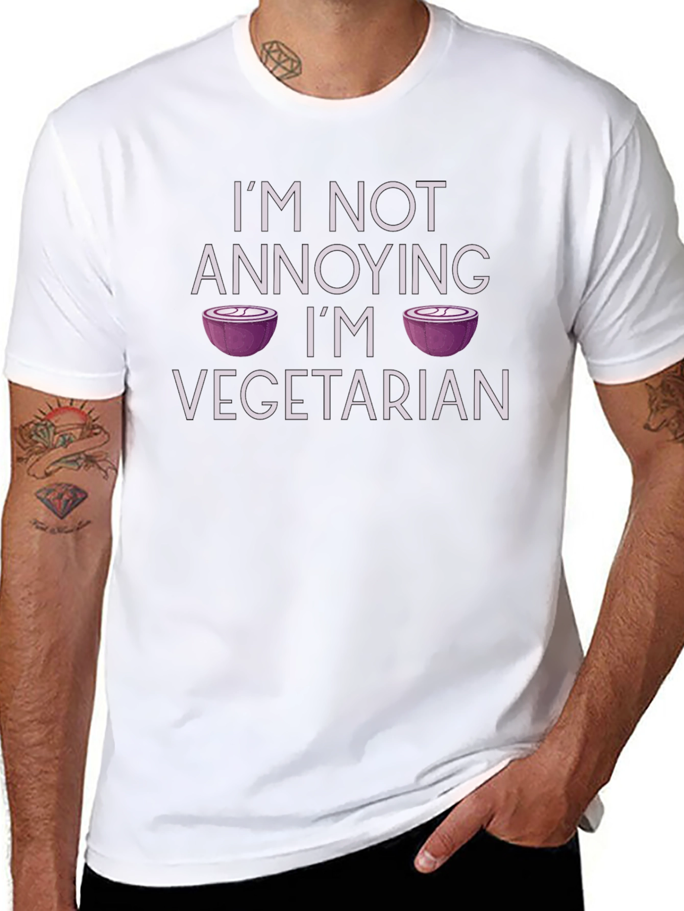 Vegetarian Humor T-Shirt - Funny Foodie Tee