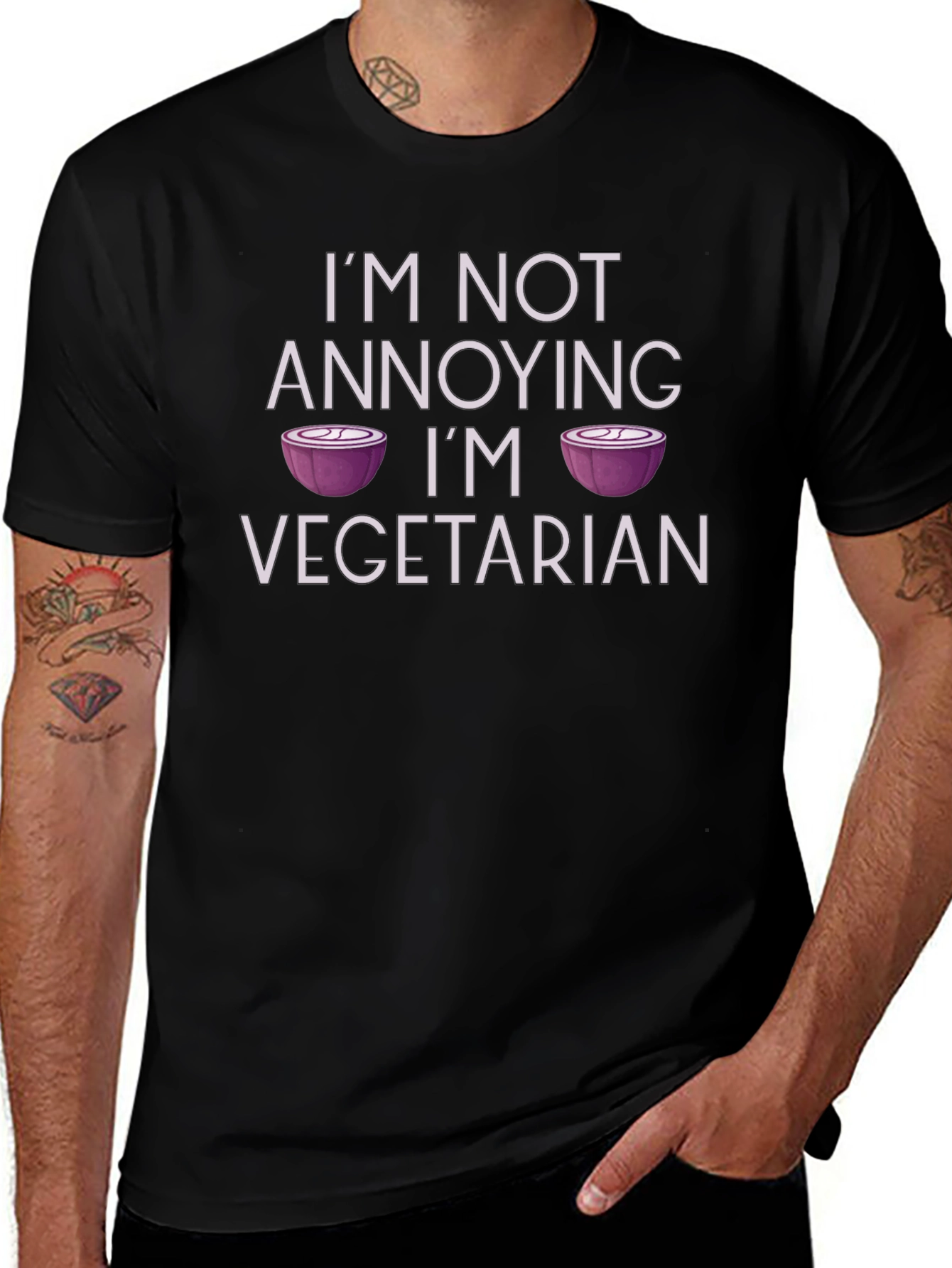 Vegetarian Humor T-Shirt - Funny Foodie Tee