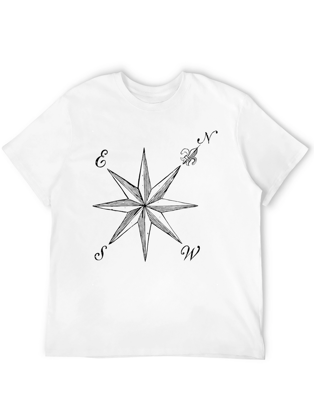 Nautical Compass Rose Graphic T-Shirt