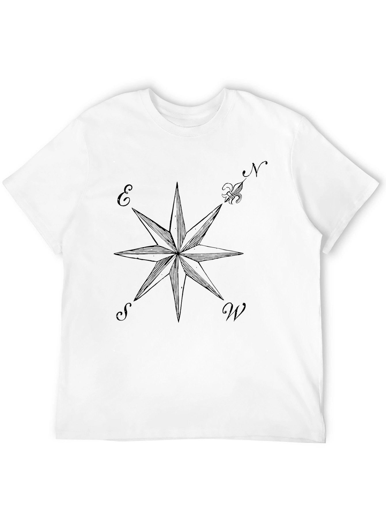 Nautical Compass Rose Graphic T-Shirt