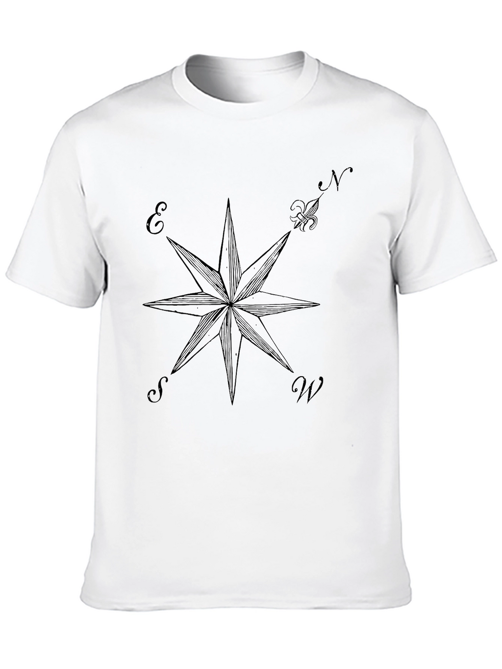 Nautical Compass Rose Graphic T-Shirt