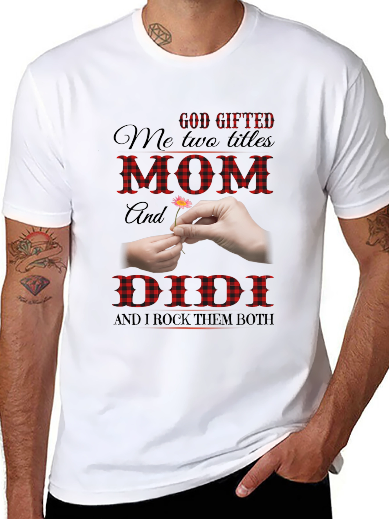 God Gifted Mom and Didi Black T-Shirt