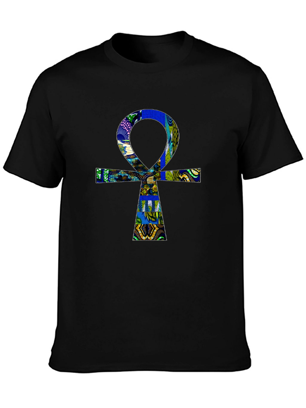 Ankh T-Shirt - Black Cotton Graphic Tee