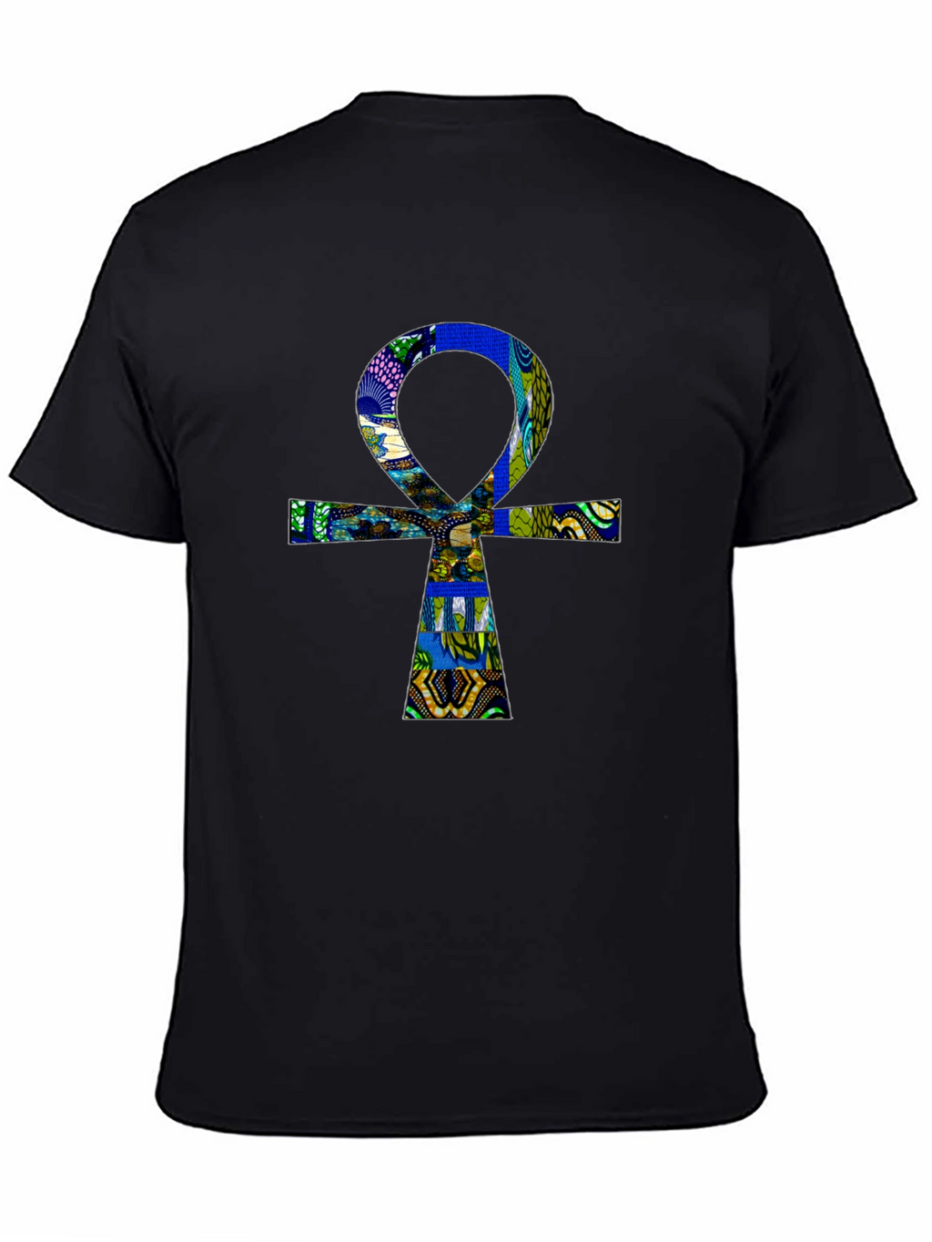 Ankh T-Shirt - Black Cotton Graphic Tee