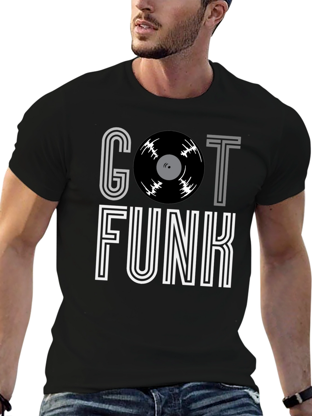 Got Funk Vinyl Record Graphic T-Shirt