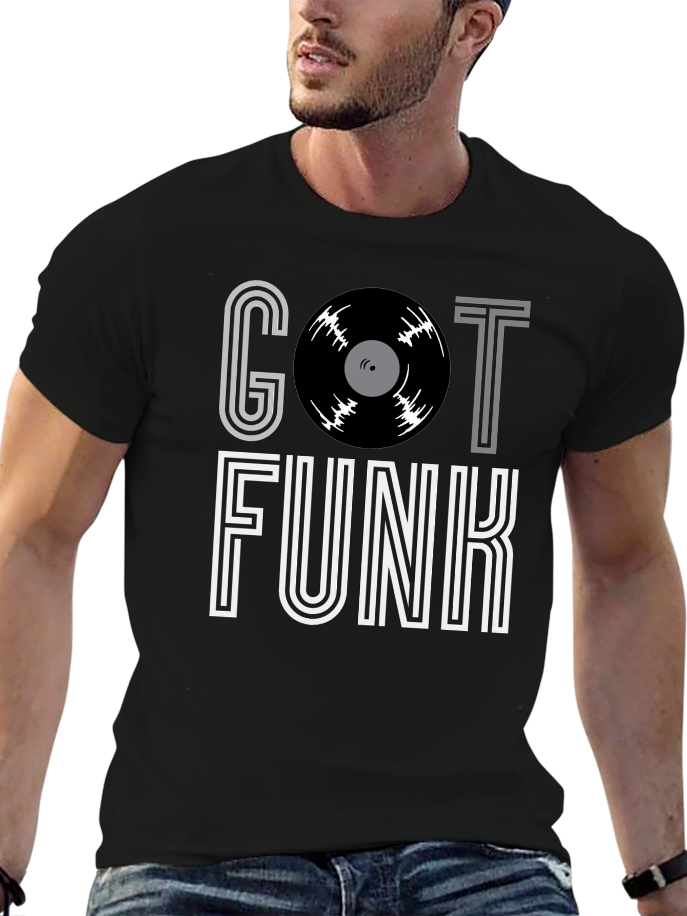 Got Funk Vinyl Record Graphic T-Shirt