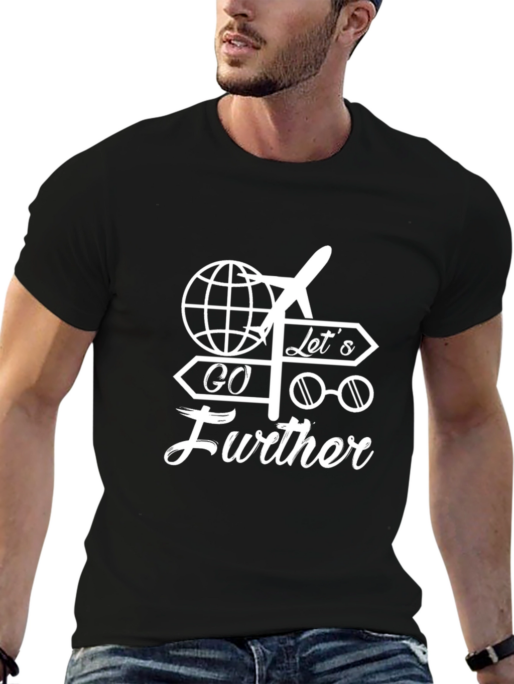 Travel Themed Graphic T-Shirt - Go Further