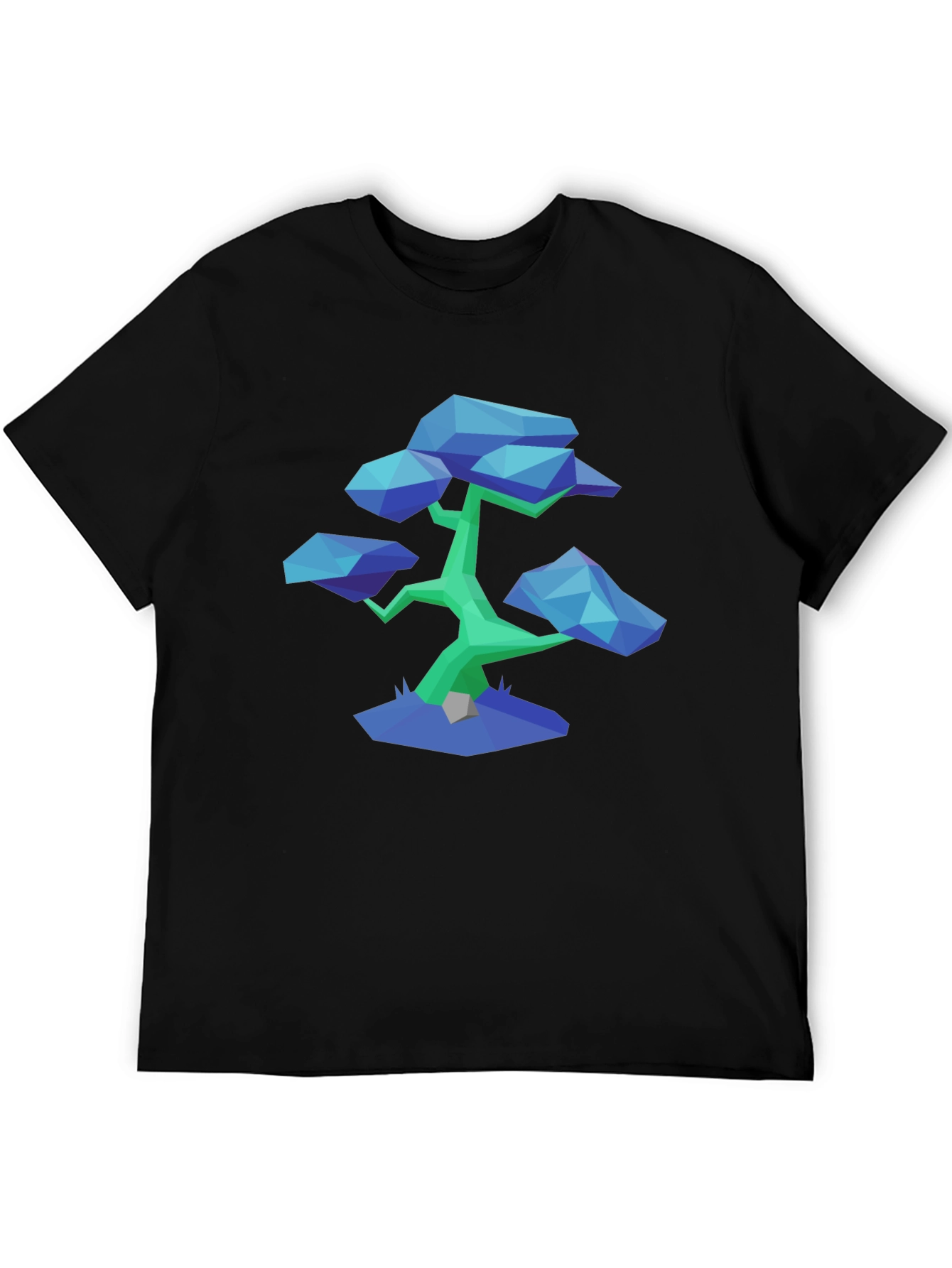 Geometric Bonsai Tee - Modern Minimalist Style