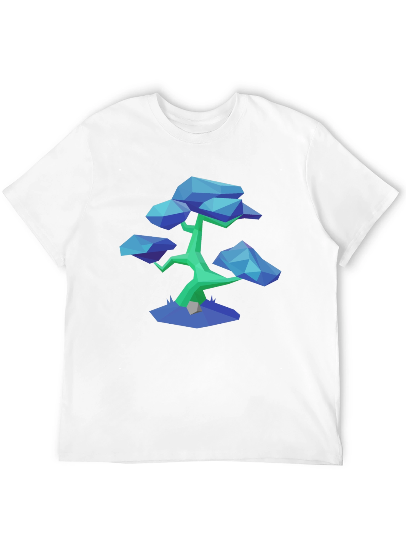 Geometric Bonsai Tee - Modern Minimalist Style