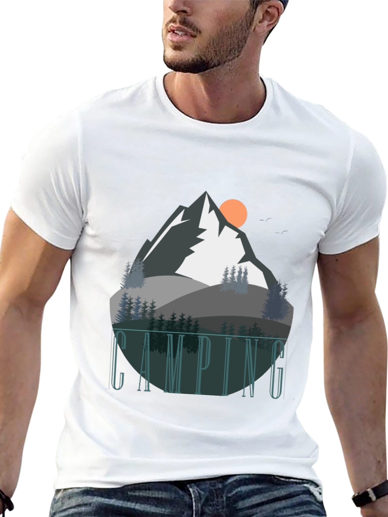 Camping Graphic Tee - Mountain Adventure Shirt