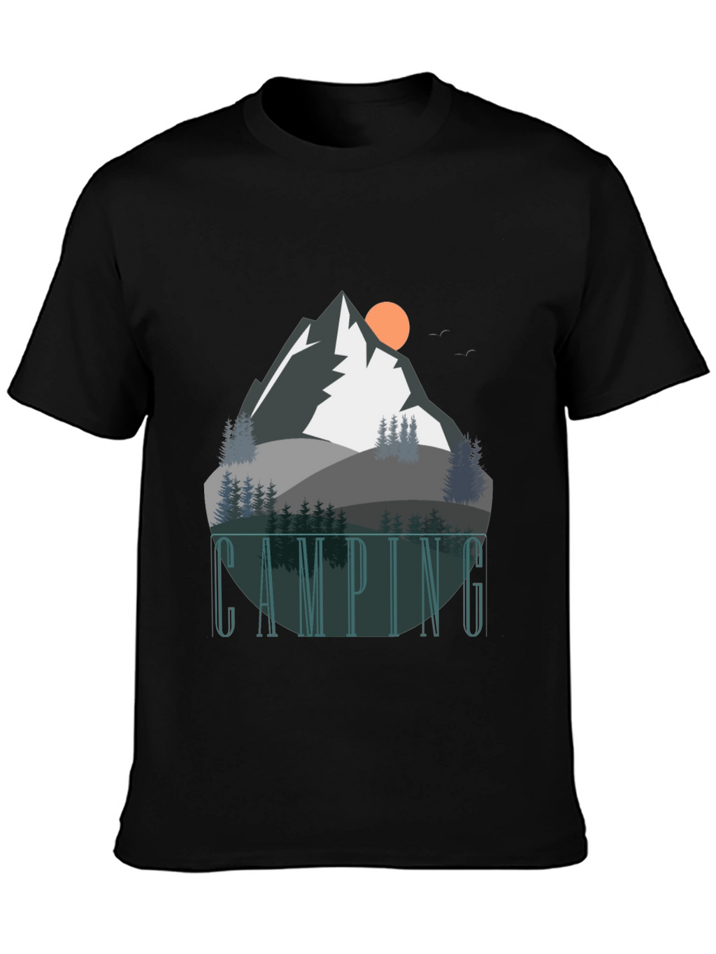 Camping Graphic Tee - Mountain Adventure Shirt