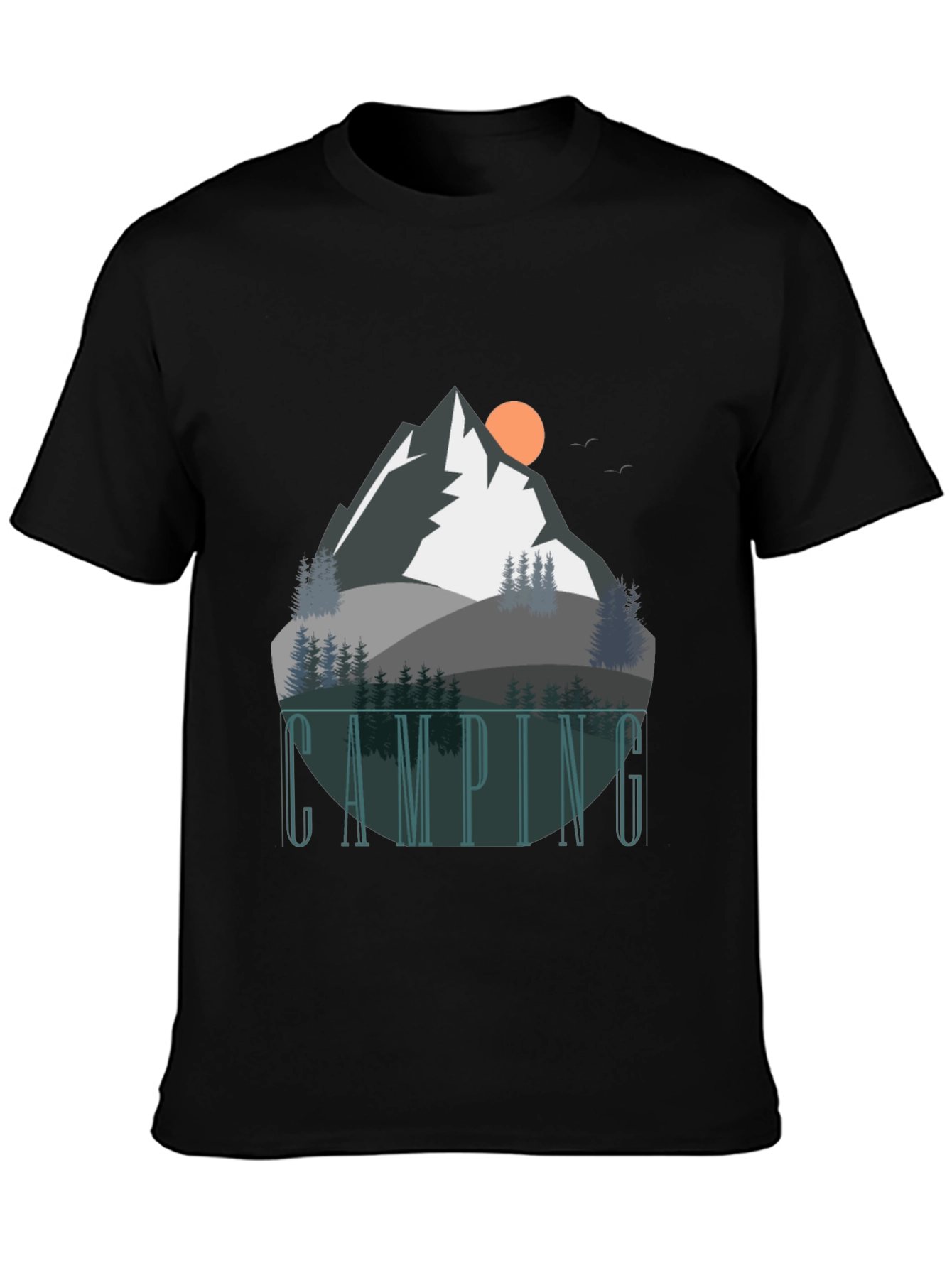 Camping Graphic Tee - Mountain Adventure Shirt