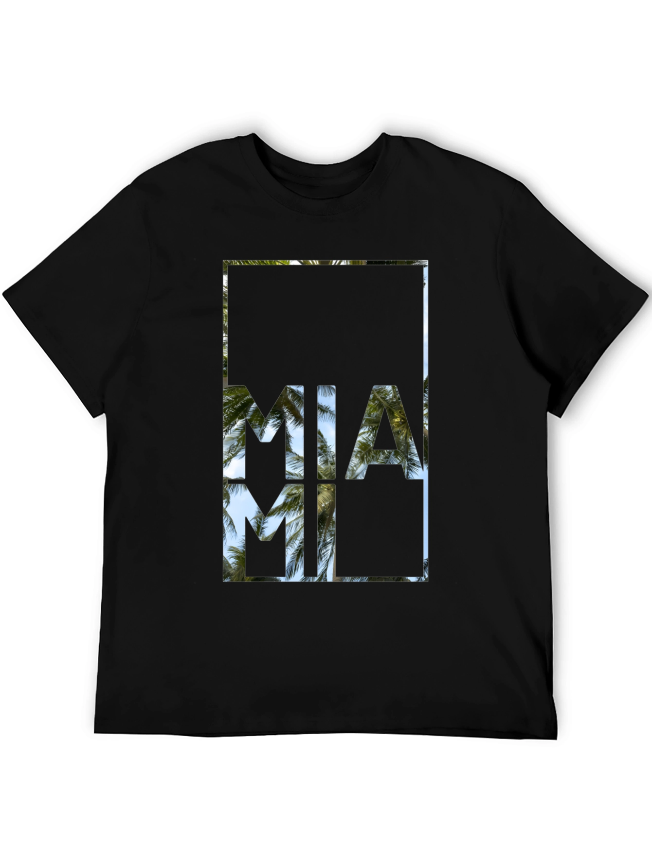 Miami Palm Tree T-Shirt - Island Vibes