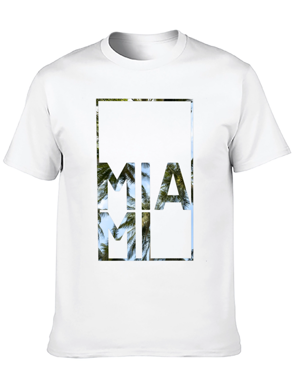 Miami Palm Tree T-Shirt - Island Vibes