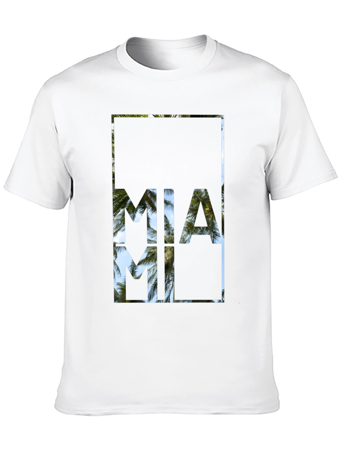 Miami Palm Tree T-Shirt - Island Vibes
