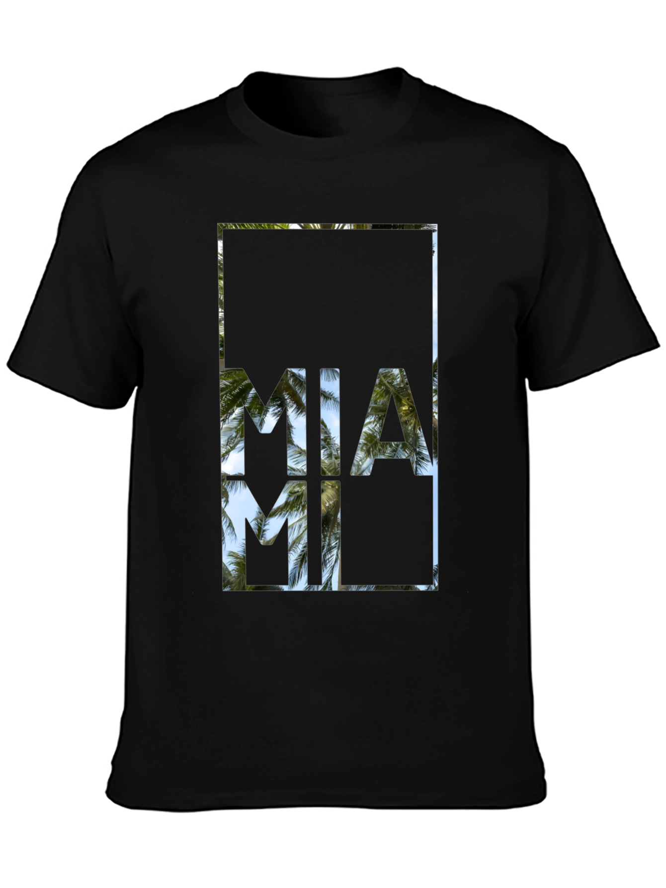 Miami Palm Tree T-Shirt - Island Vibes