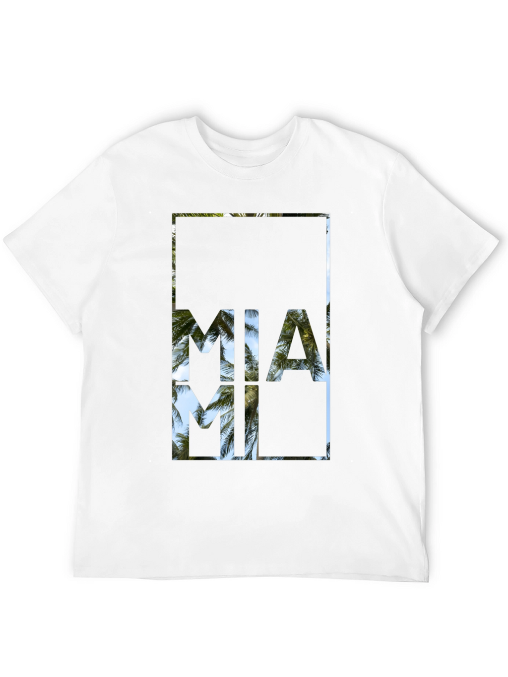 Miami Palm Tree T-Shirt - Island Vibes