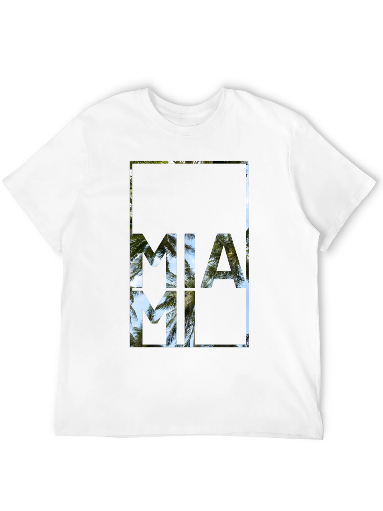 Miami Palm Tree T-Shirt - Island Vibes