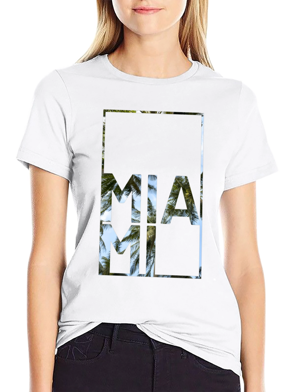 Miami Palm Tree T-Shirt - Island Vibes