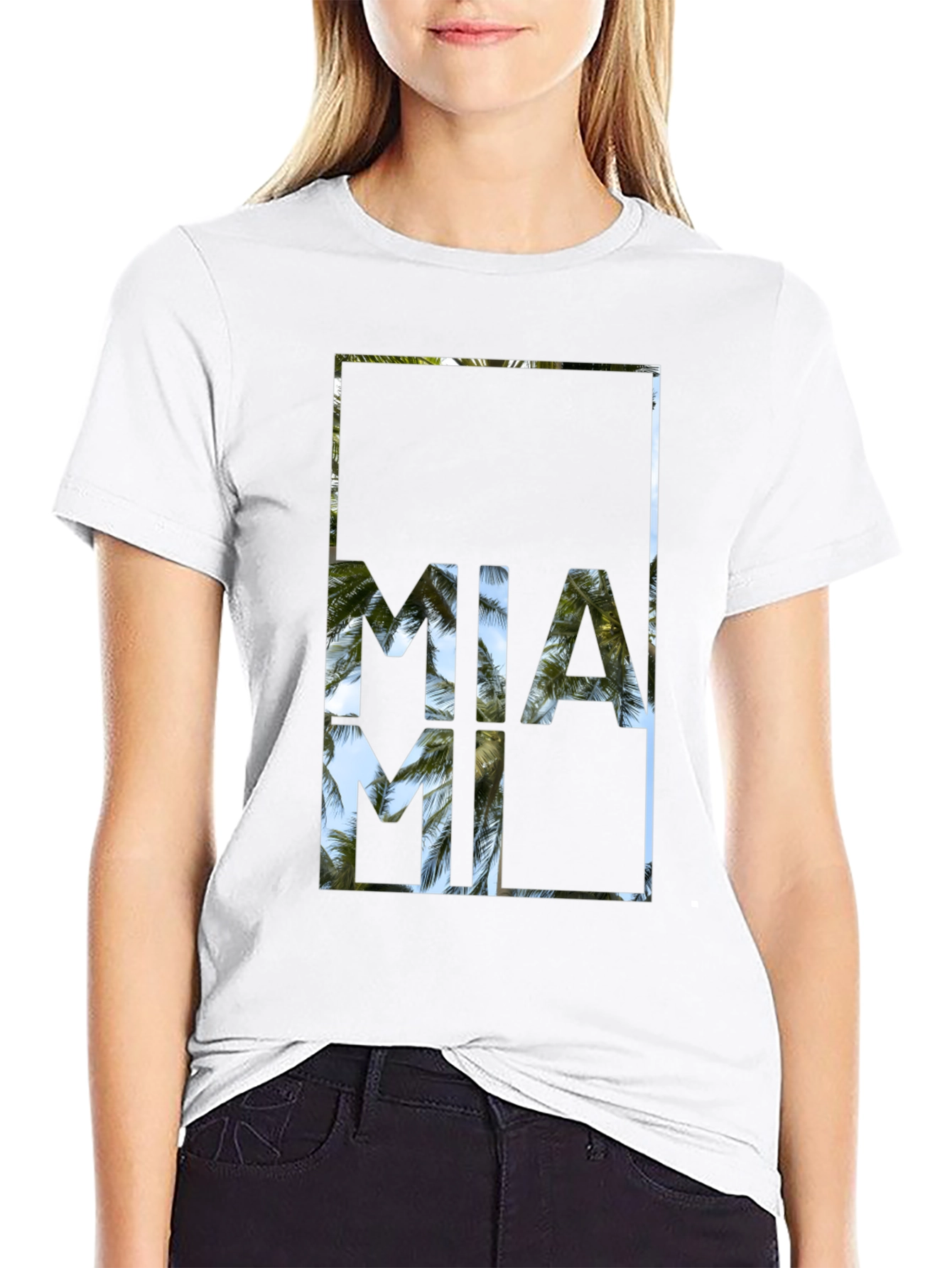 Miami Palm Tree T-Shirt - Island Vibes