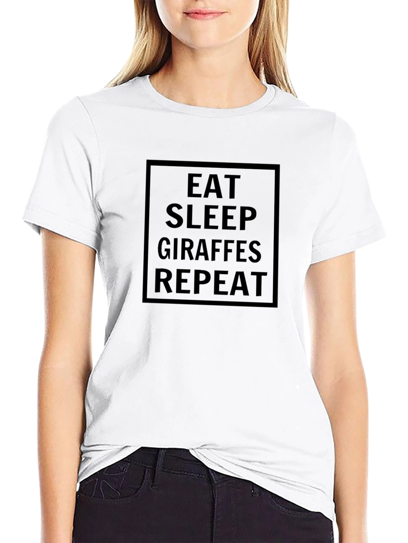 Eat Sleep Giraffes Repeat T-Shirt