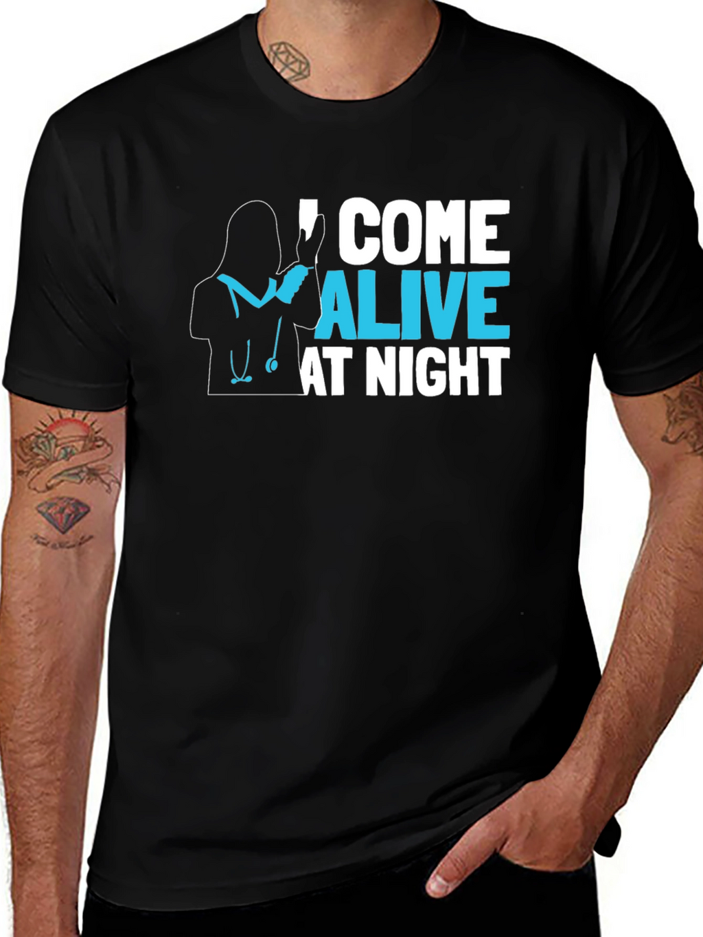 I Come Alive At Night Graphic T-Shirt
