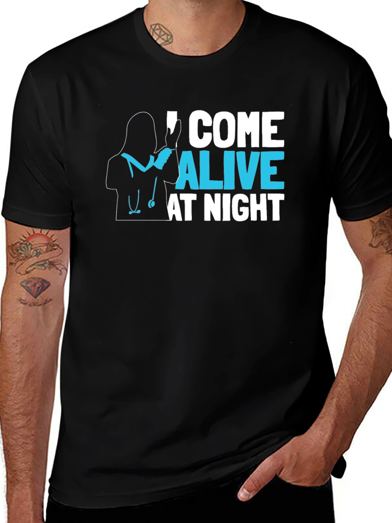 I Come Alive At Night Graphic T-Shirt