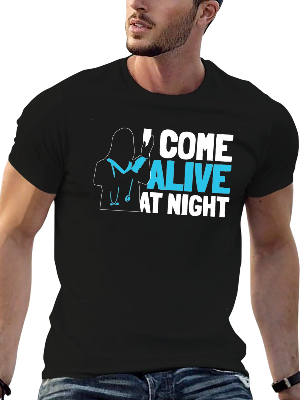 I Come Alive At Night Graphic T-Shirt