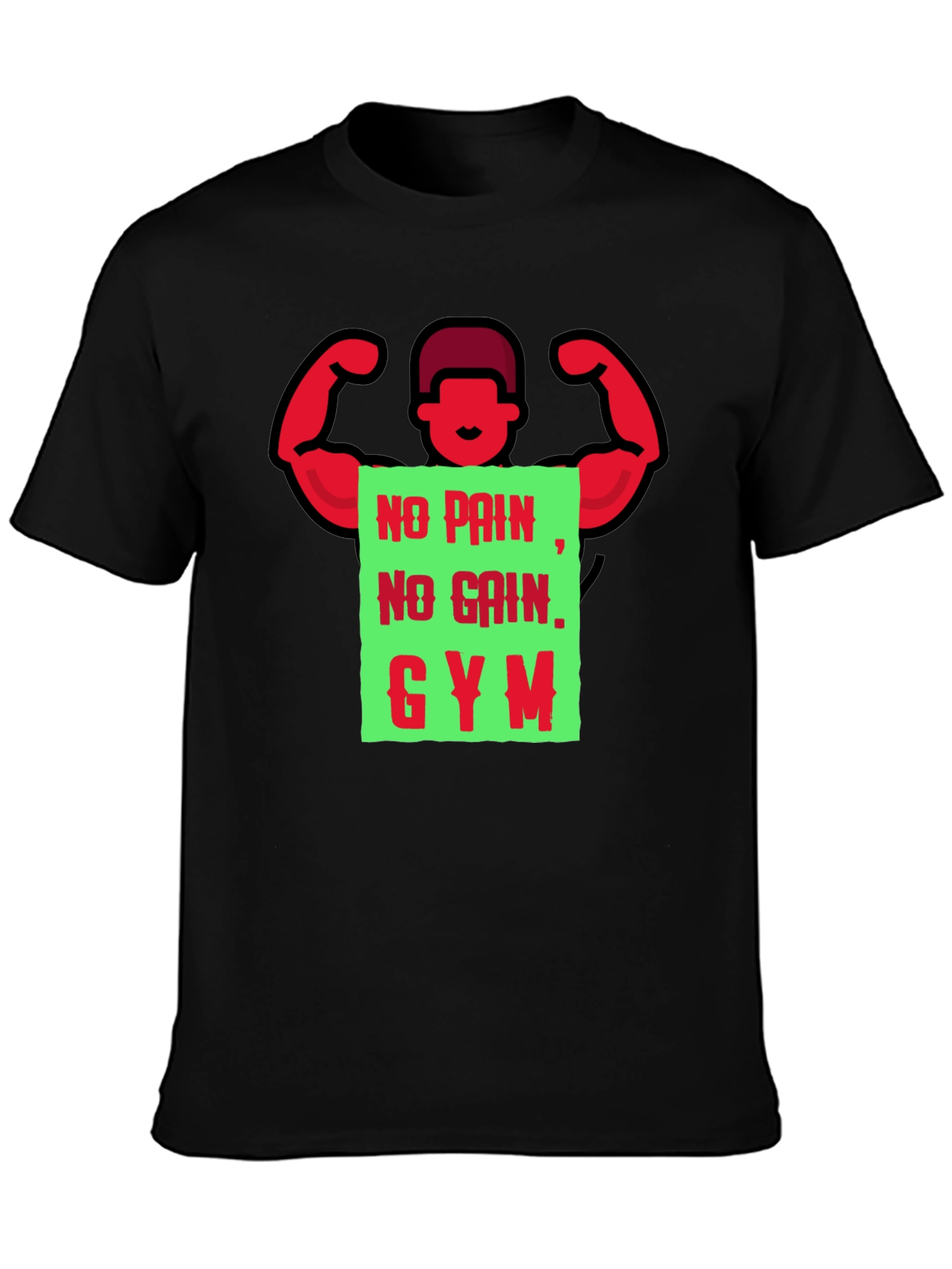 Gym Motivation T-Shirt - No Pain No Gain