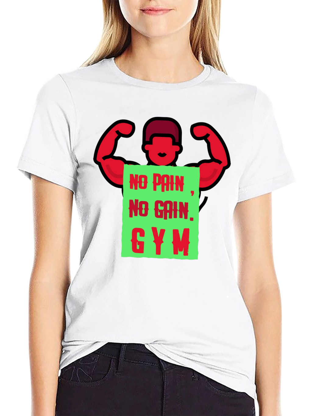 Gym Motivation T-Shirt - No Pain No Gain