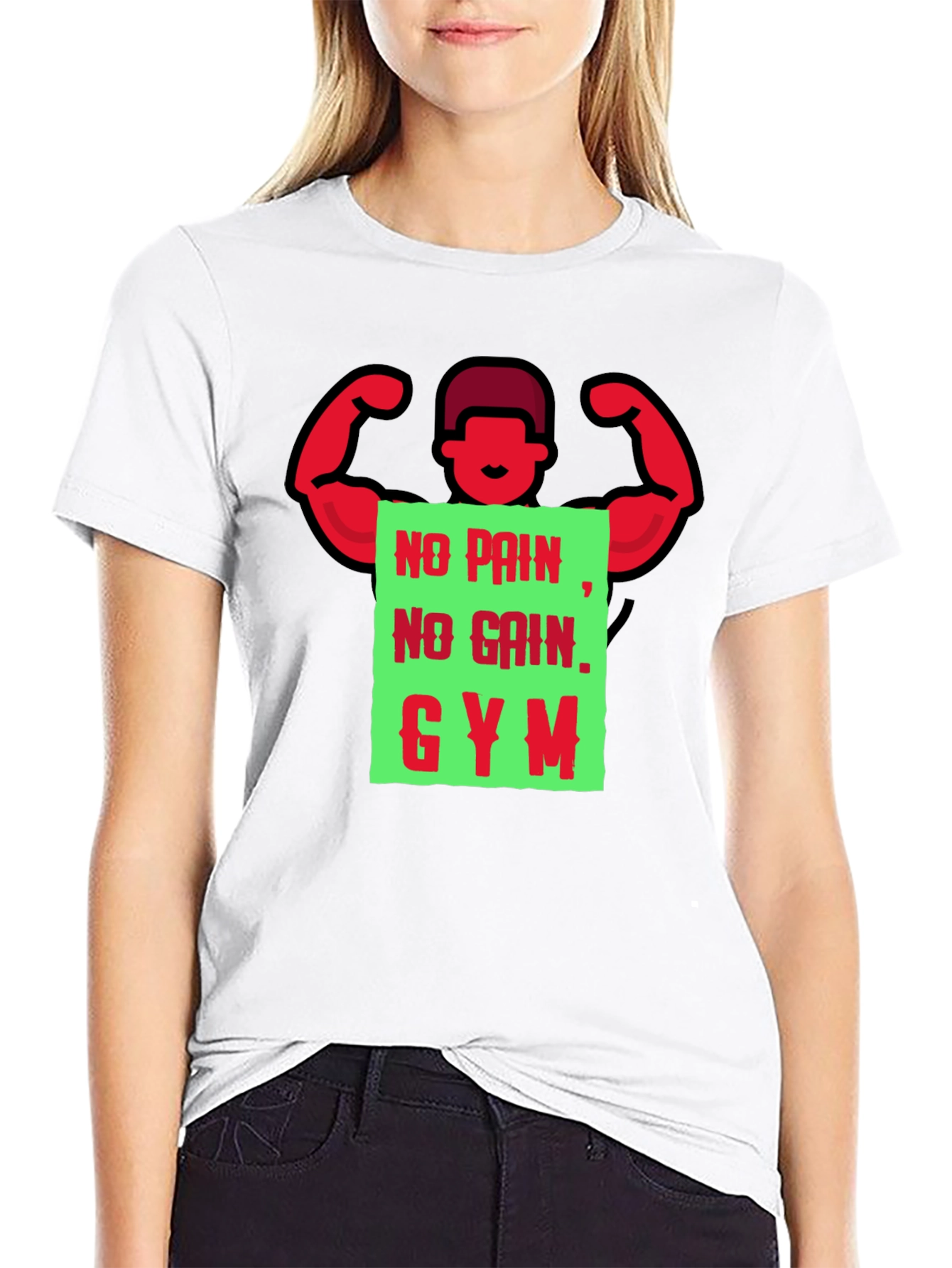 Gym Motivation T-Shirt - No Pain No Gain