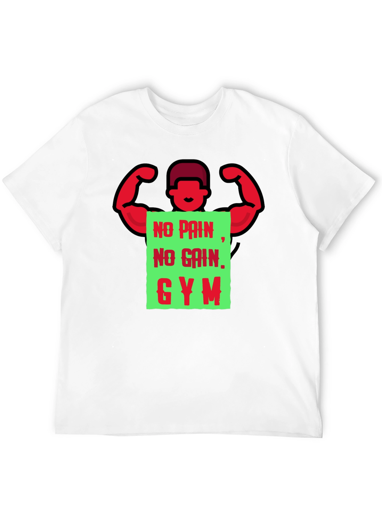 Gym Motivation T-Shirt - No Pain No Gain