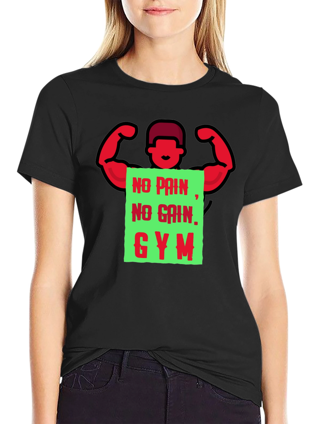 Gym Motivation T-Shirt - No Pain No Gain
