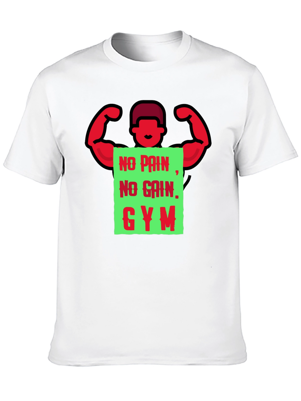 Gym Motivation T-Shirt - No Pain No Gain