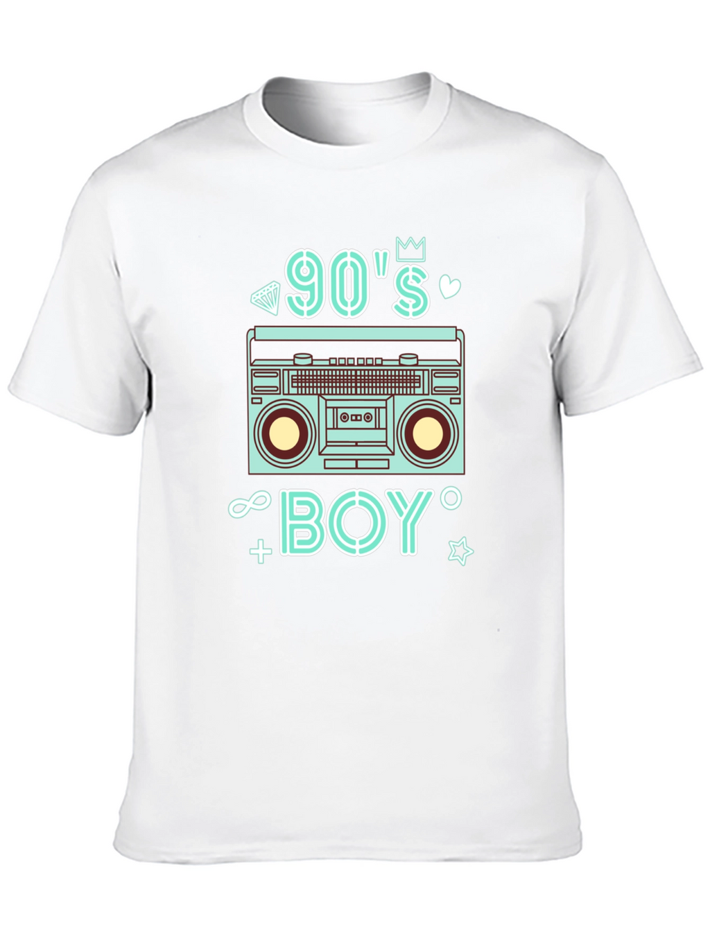 90s Boy Black Graphic Tee
