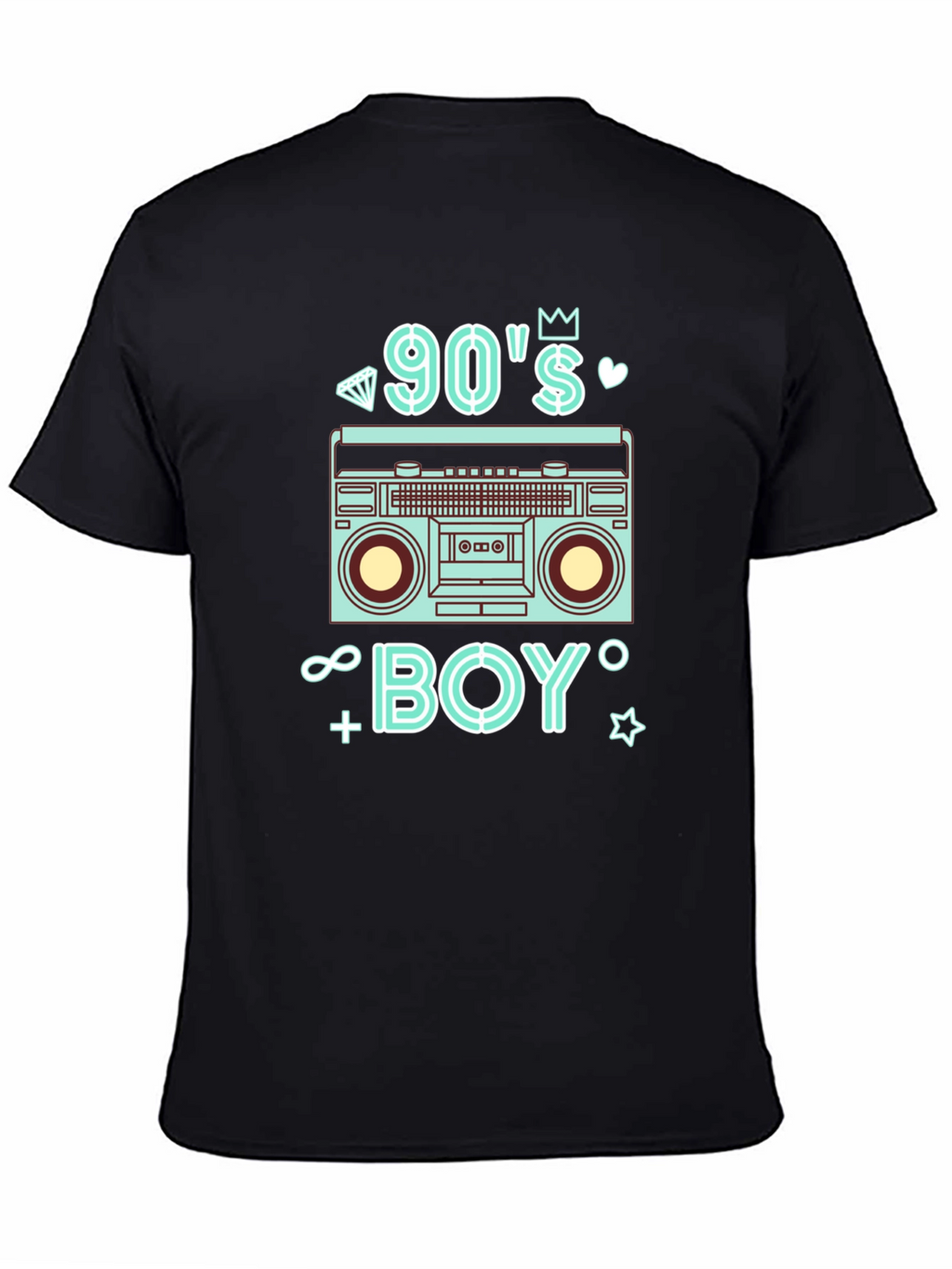 90s Boy Black Graphic Tee