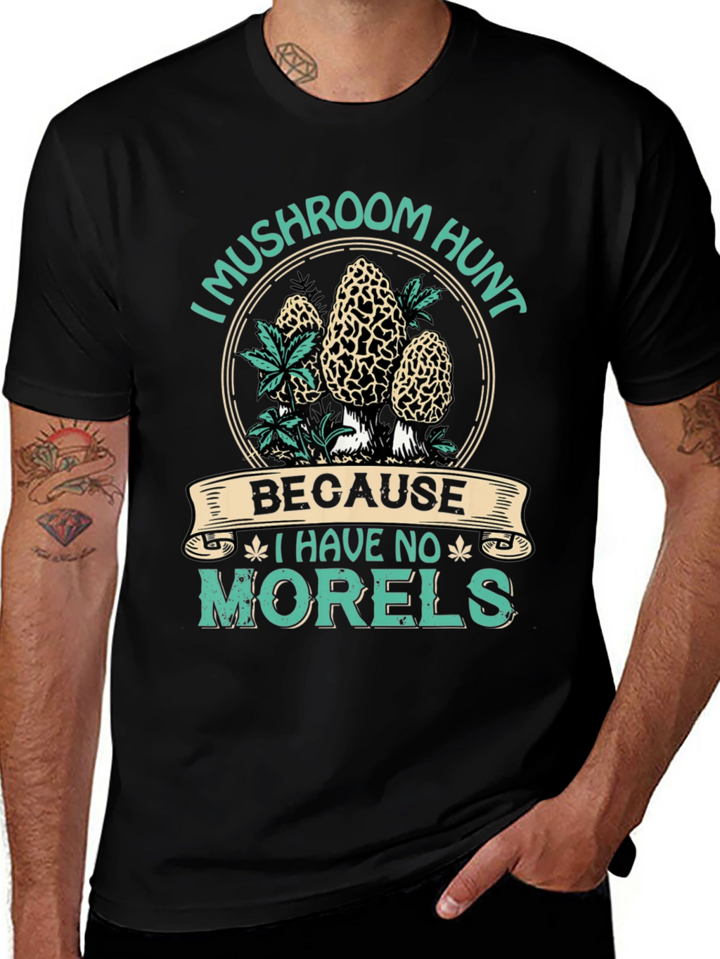 Mushroom Hunt T-Shirt - No Morels Graphic Tee