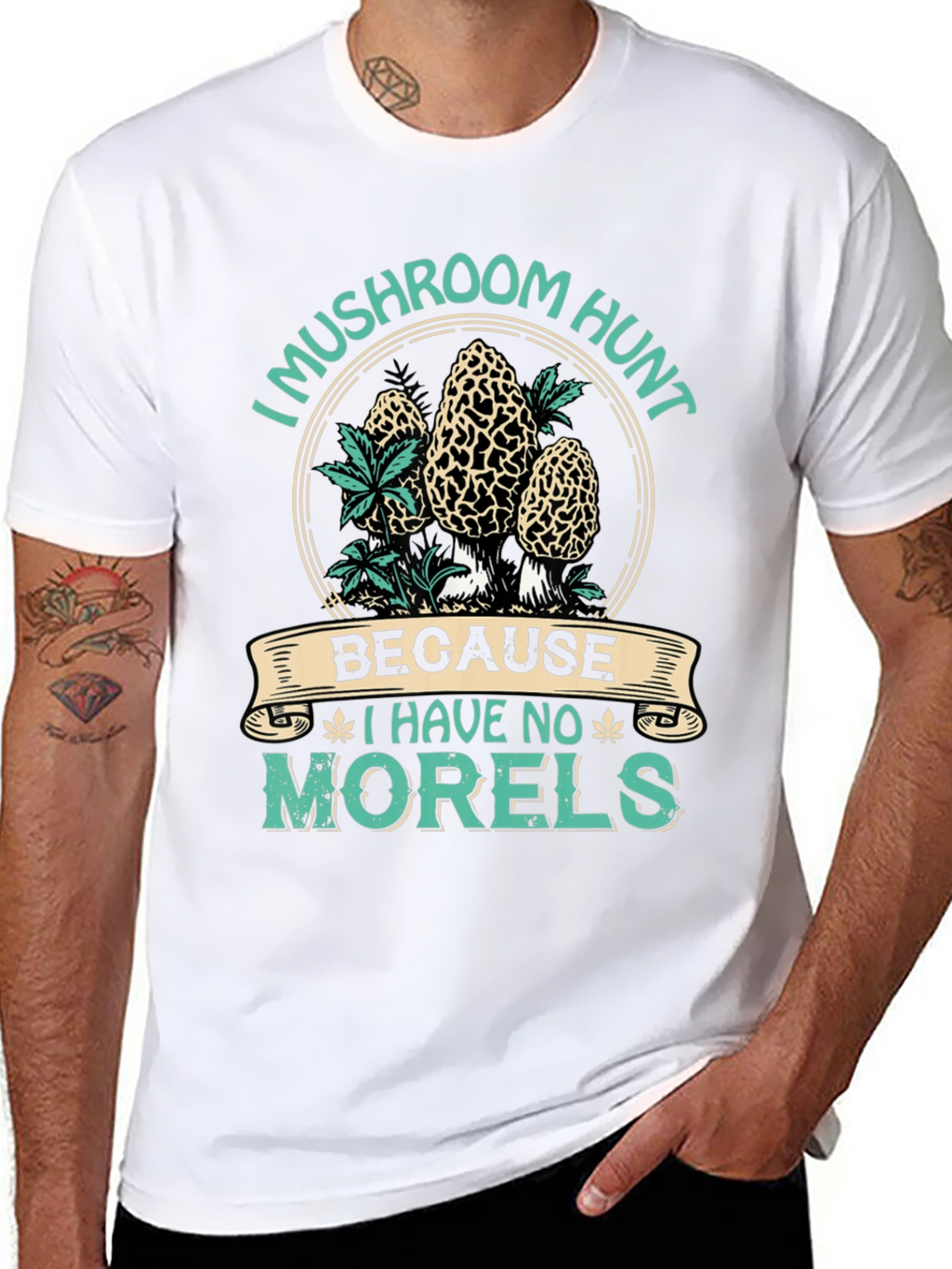Mushroom Hunt T-Shirt - No Morels Graphic Tee