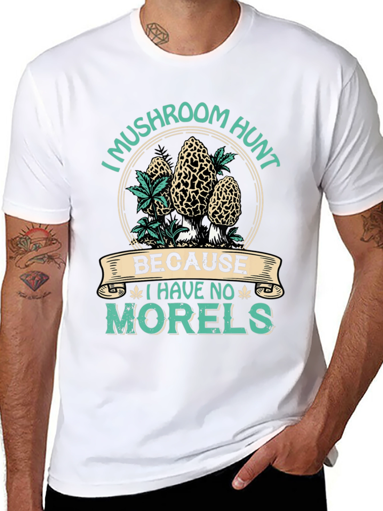 Mushroom Hunt T-Shirt - No Morels Graphic Tee