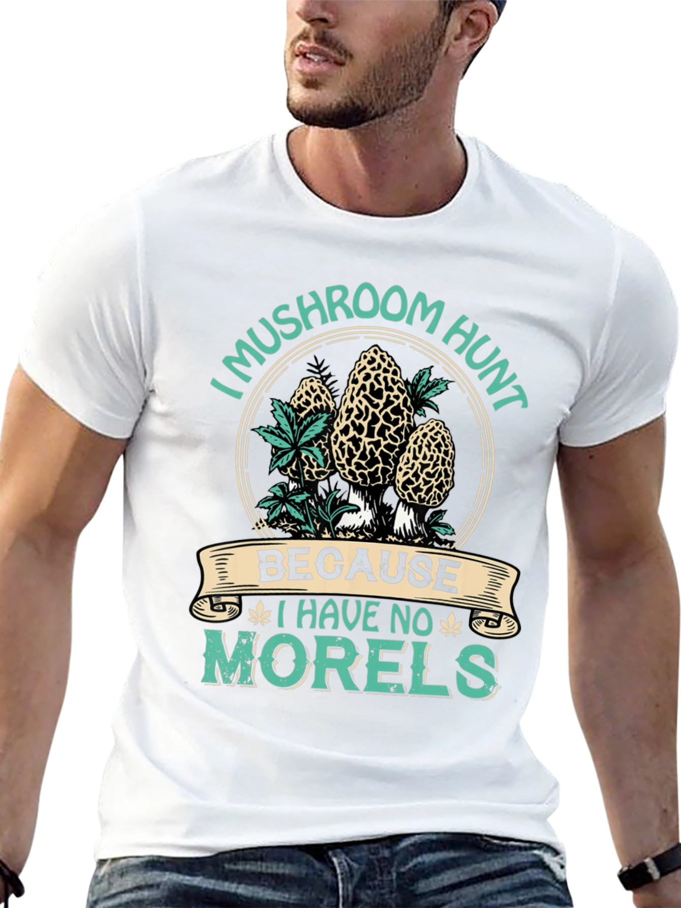 Mushroom Hunt T-Shirt - No Morels Graphic Tee