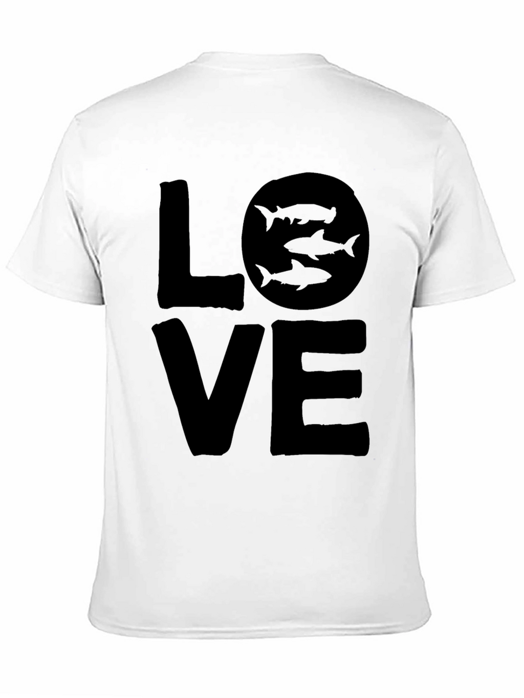 Love Sharks Black T-Shirt