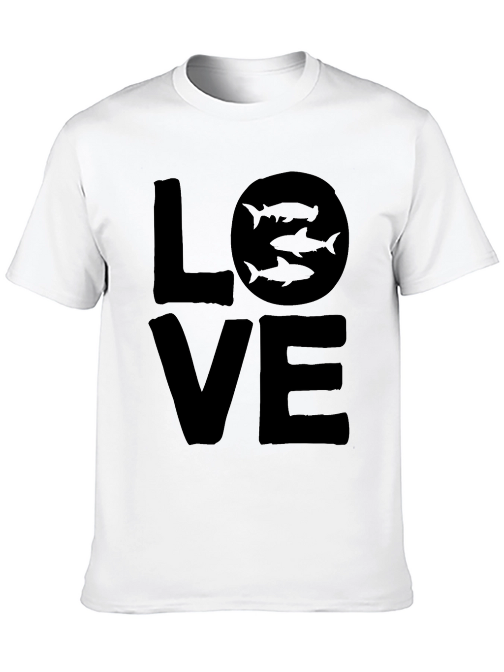 Love Sharks Black T-Shirt