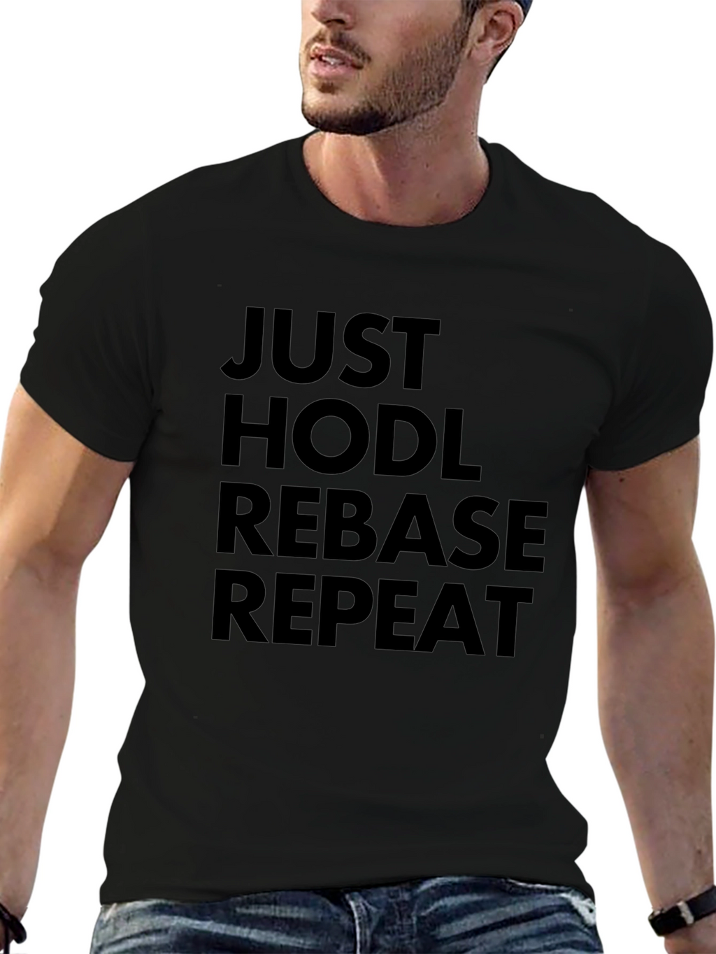 Just HODL Rebase Repeat Crypto T-Shirt